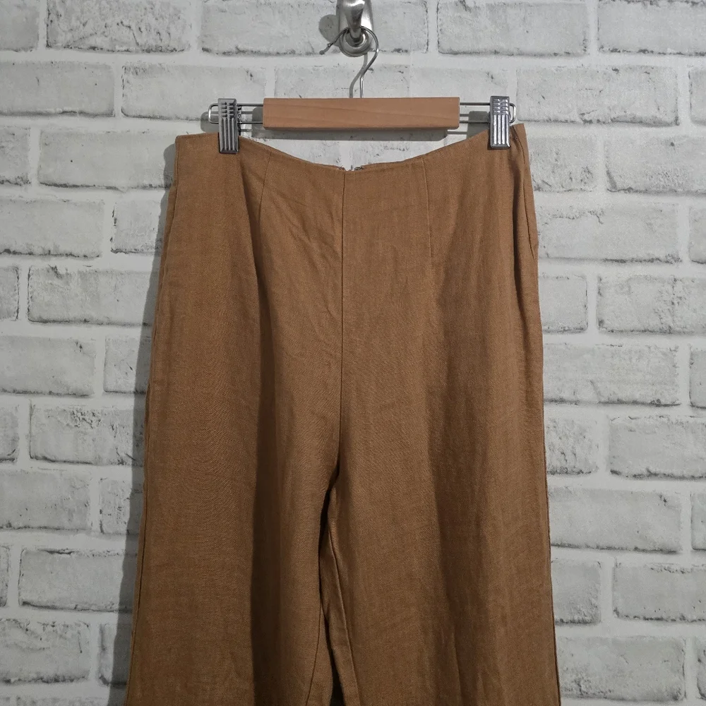 Reformation Linen‎ Trouser Tan size 0